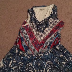 CATO Red, white, and blue patterned dress